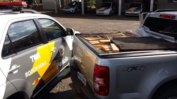 Droga apreendida em Assis seria distribuída em Pirituba (SP) (Foto: Polícia Militar Rodoviária/Divulgação)