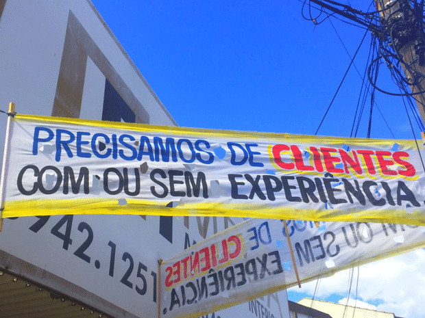 Empresário diz que vendas aumentaram depois que fez o anúncio (Foto: Murillo Velasco/G1)