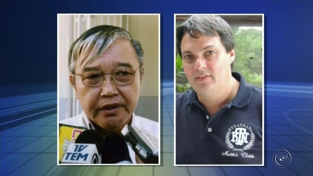 Ex-diretor da Câmara de Marília (SP) Toshitomo Egashira e ex-vereador Valter Cavina (Foto: Reprodução/G1)