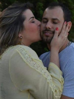 Marina pensou em terminar o namoro quando soube do câncer (Foto: Marina Franco/ Arquivo pessoal)