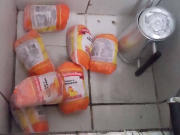 Alimento não possui refrigeração adequada em Presidente Alves (Foto: TCE Regional Bauru/Divulgação)