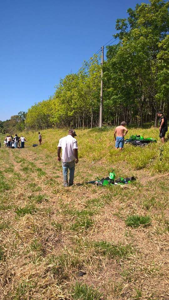 Motociclista sofre grave acidente de moto na SP-294 (Foto: NC Pompeia/Divulgação)