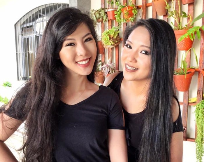 Irmãs Maru e Jeru Tuzaki fazem sucesso com vídeos no YouTube (Foto: Reprodução/Facebook)