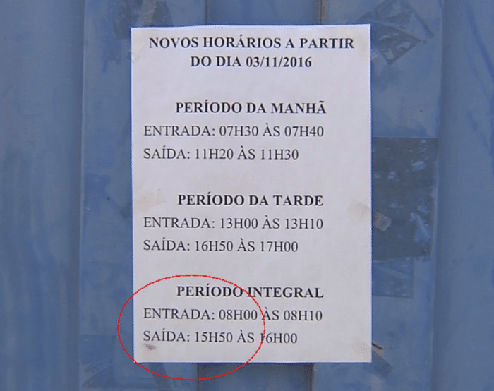 Horário foi alterado em creches (Foto: Reprodução/TV TEM)
