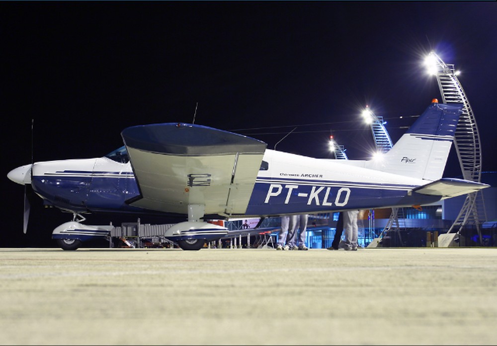 Avião que caiu com Gabriel Diniz — Foto: Reprodução