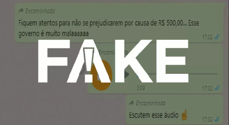 É #FAKE que ao sacar até R$ 500 do FGTS trabalhador perde acesso ao saque-rescisão — Foto: Reprodução