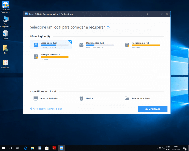 Saiba como recuperar dados com o EaseUS Data Recovery (Foto: AssisNews)