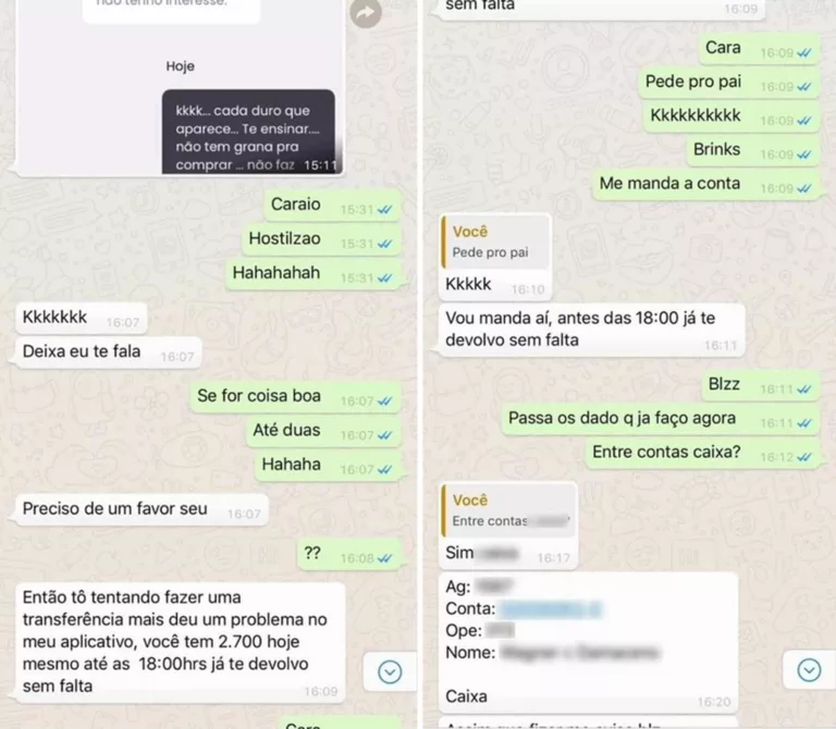 Homem teve celular clonado em Santos, SP, e irmão caiu em golpe no WhatsApp — Foto: Arquivo pessoal