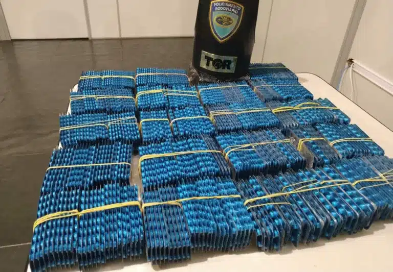 Polícia Rodoviária apreende 20 mil comprimidos de estimulante sexual em rodovia de Ourinhos (Foto: Polícia Rodoviária/Divulgação)