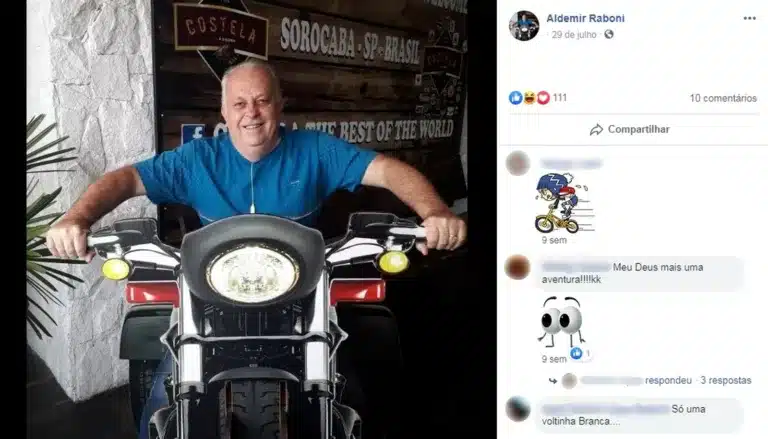 Motorista morre afogado depois de carro cair em rio de Bauru — Foto: Facebook/Reprodução