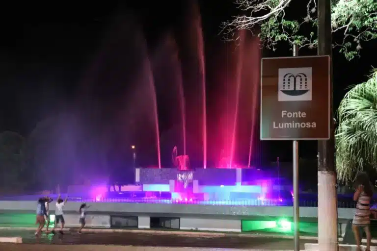 Fonte luminosa de Paraguaçu Paulista é desligada por conta de danos causados pela chuva — Foto: Prefeitura de Paraguaçu Paulista/Divulgação