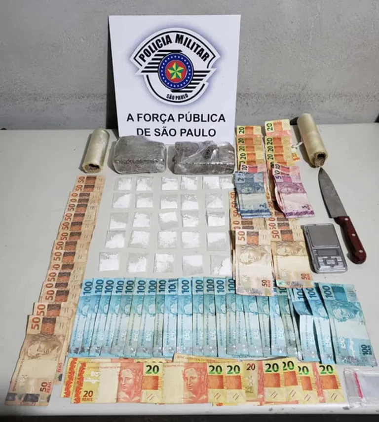 Homem é preso por fazer 'delivery' de drogas em Assis — Foto: Polícia Militar/Divulgação