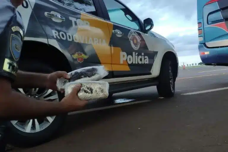 Tabletes de cocaína foram apreendidos em Palmital — Foto: Divulgação/ PM Rodoviária