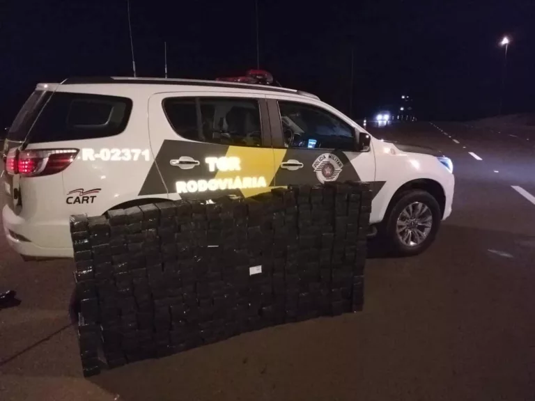 Polícia Rodoviária apreende mais de 300 celulares sem nota fiscal em caminhão na SP-225 — Foto: Polícia Rodoviária/Divulgação