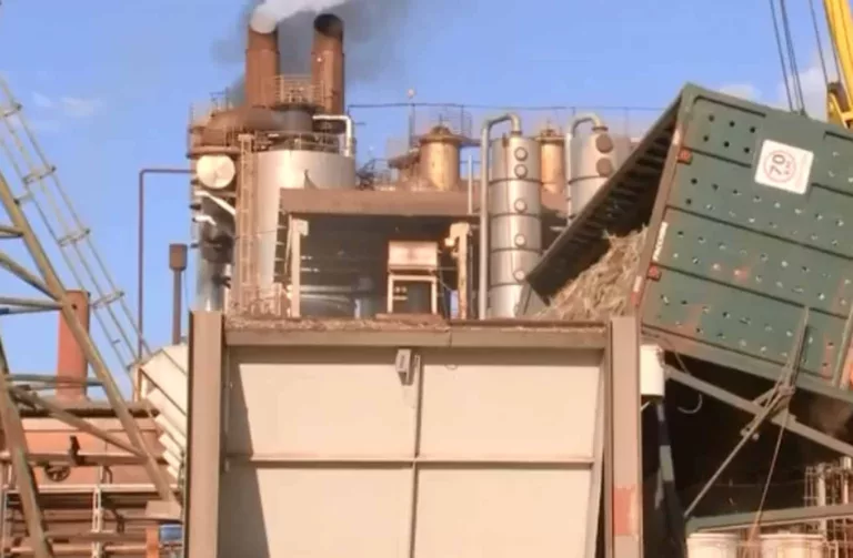 Usina de Paraguaçu Paulista produz álcool líquido para doar ao SUS — Foto: TV TEM/Reprodução