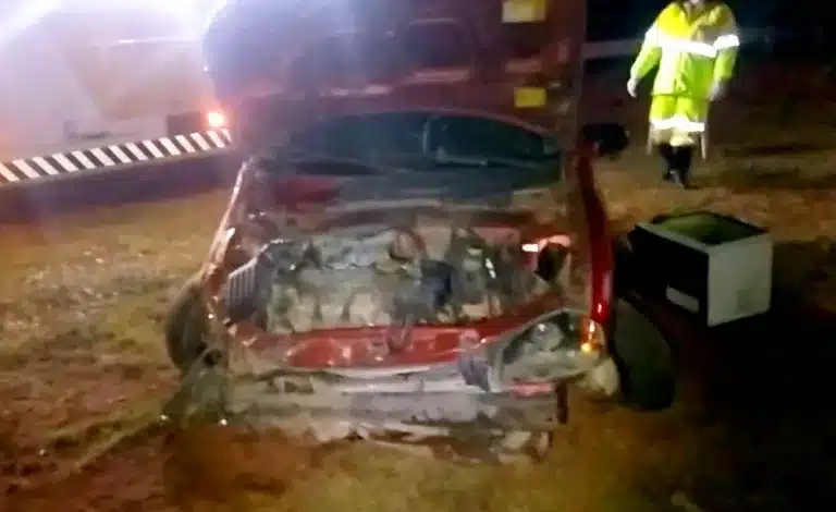 Motorista sai ileso após dormir ao volante e bater em rodovia, diz polícia — Foto: Grupo The Brothers/Divulgação