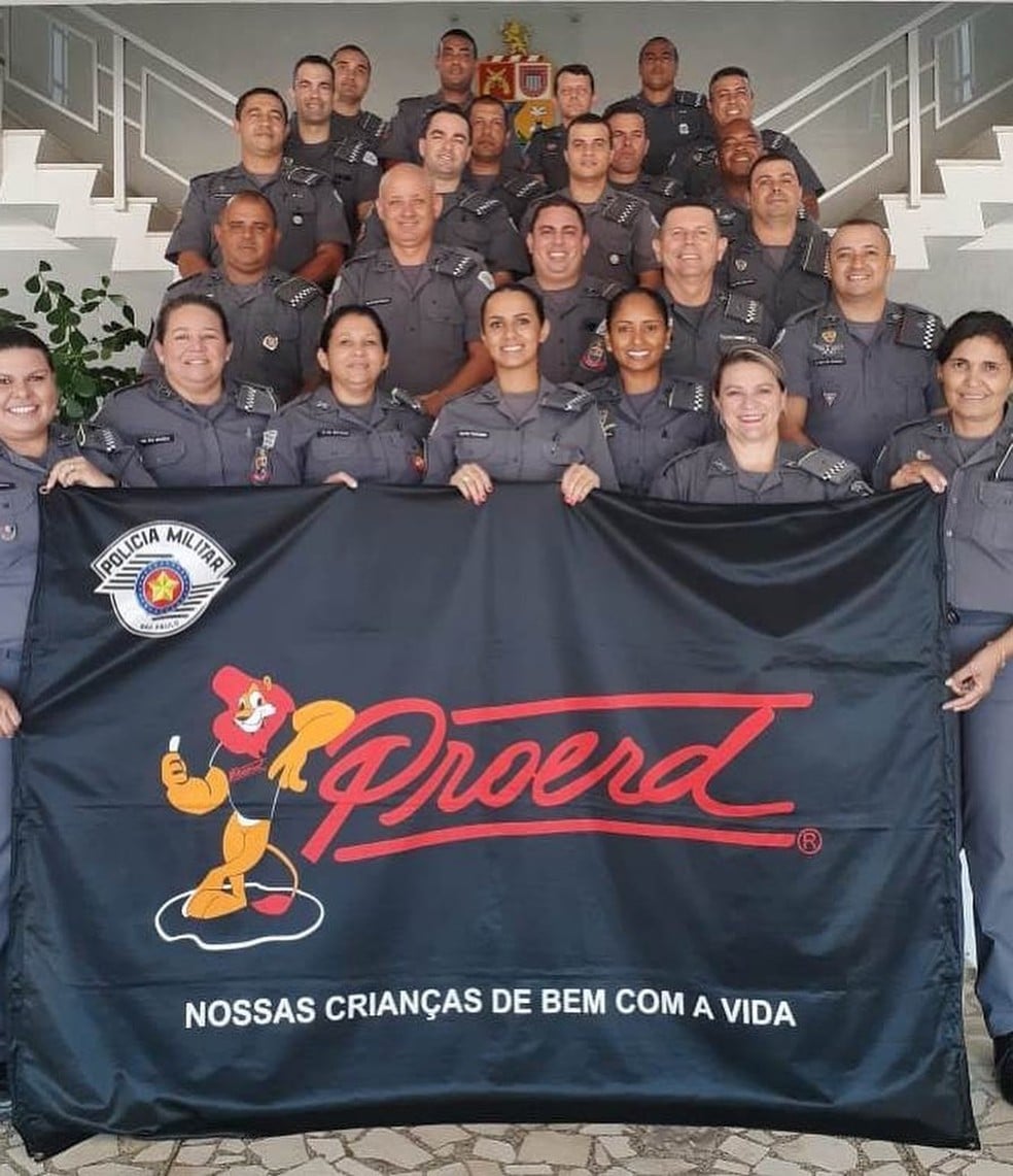 Cabo Juliano Borges era um dos instrutores do Proerd na região de Presidente Prudente — Foto: Polícia Militar