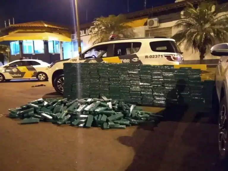 Polícia Rodoviária apreende quase meia tonelada de maconha em rodovia de Ourinhos — Foto: Polícia Rodoviária/Divulgação