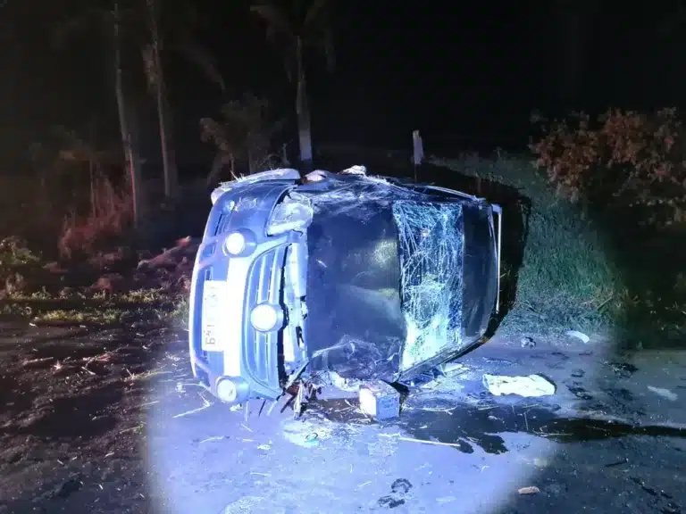 Motorista do carro fugiu em prestar socorro e ainda não foi localizado (Foto: João Trentini/ Divulgação)