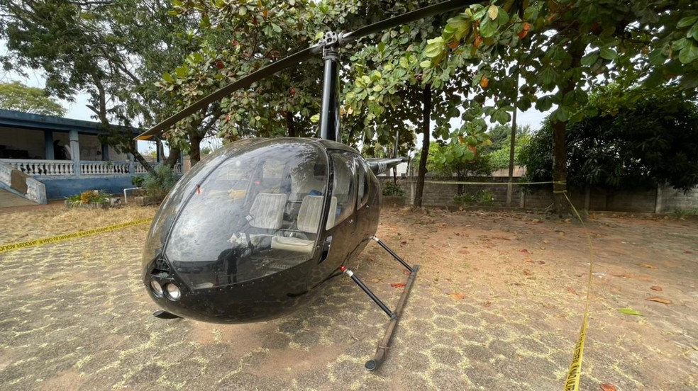Aeronave foi levada para a PF em Marília — Foto: Polícia Federal / Divulgação
