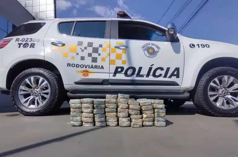 Polícia Militar Rodoviária de Assis encontra 50 tabletes de crack em operação na Rodovia Raposo Tavares (Foto: Polícia Militar Rodoviária /Divulgação)