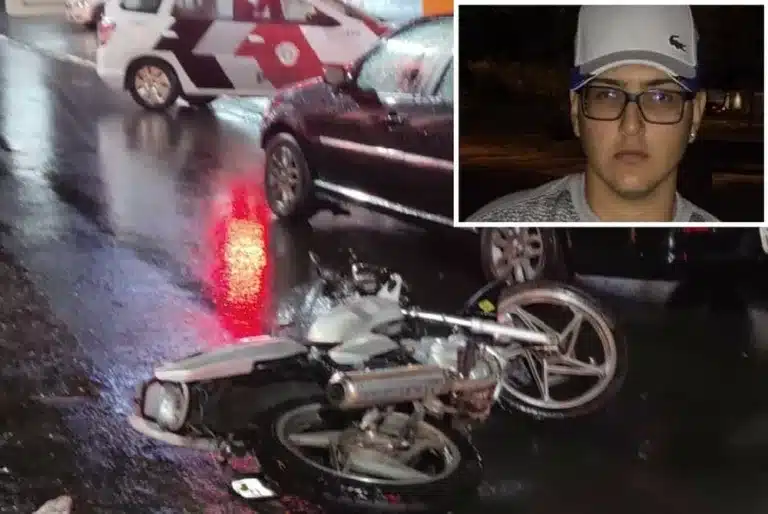 Jovem morreu em acidente de moto em Tupã — Foto: Polícia Militar/Divulgação; Facebook/Reprodução