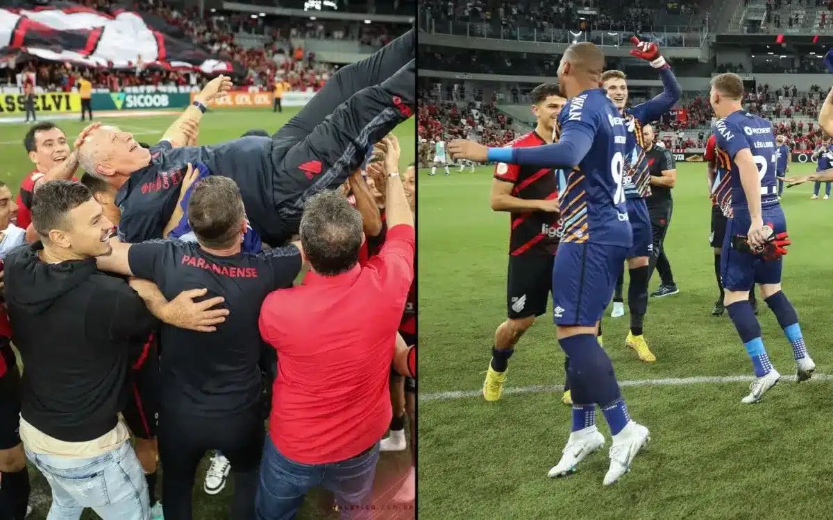 Equipe comemora vitória contra Botafogo - Foto: Reprodução / Instagram / @athleticoparanaense