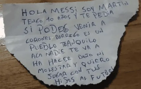 Mensagem para Lionel Messi