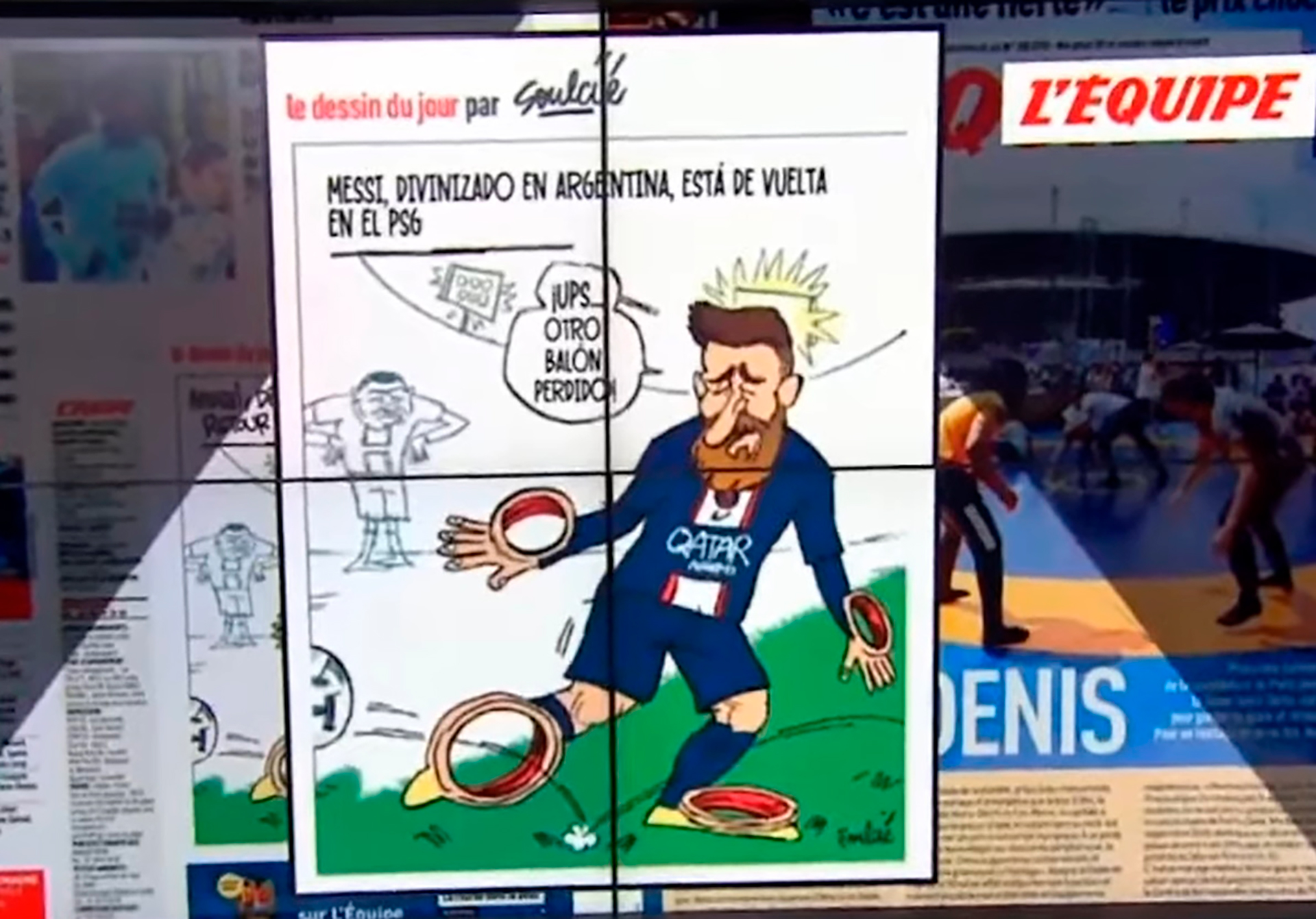 Desenho animado francês sobre Messi