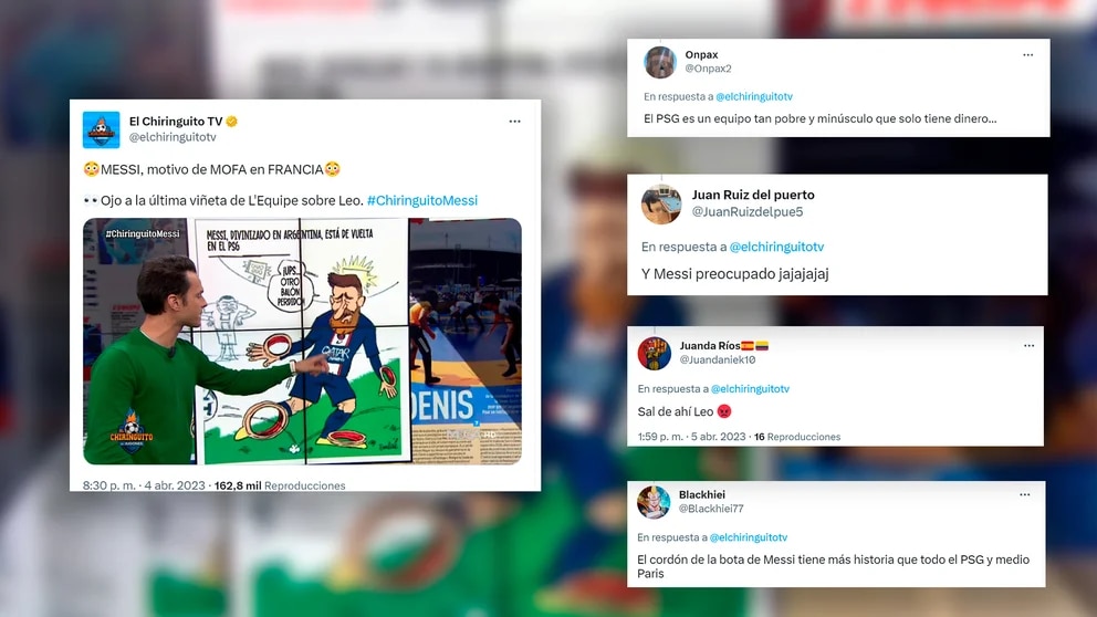 resposta em defesa de Messi