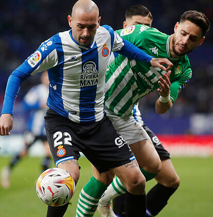 Verdadeiros jogadores Betis vs Espanyol.