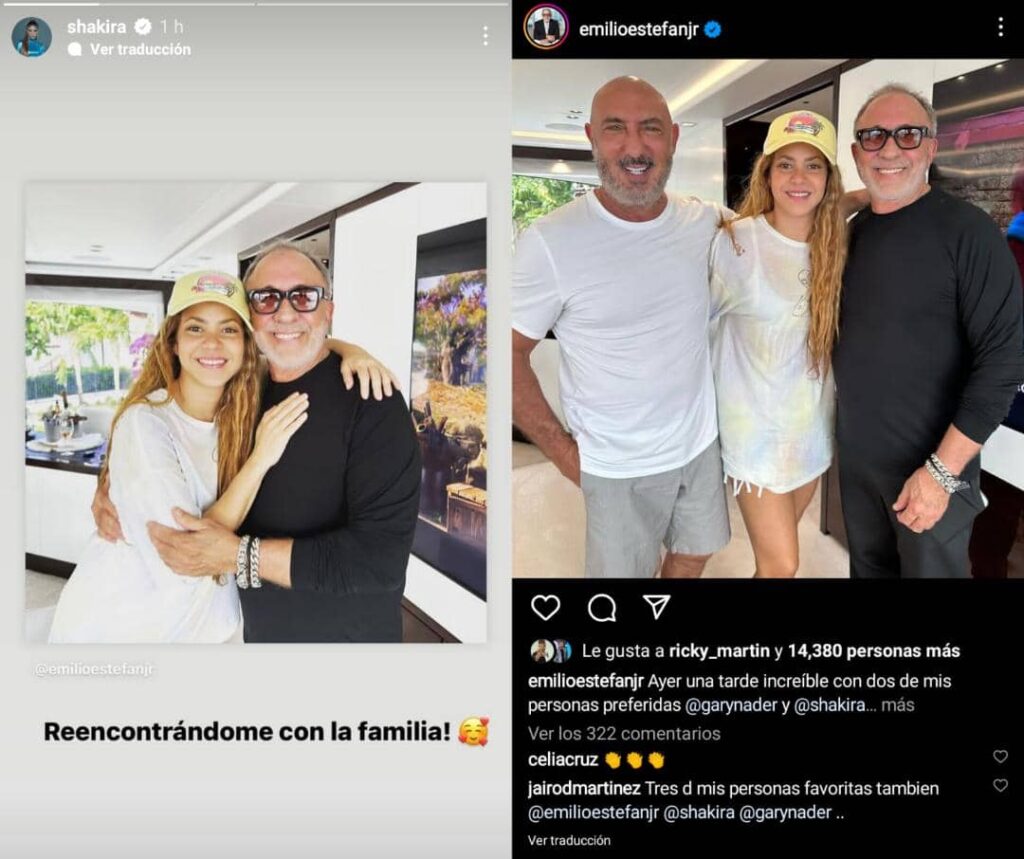 Shakira e Emilio Estefan