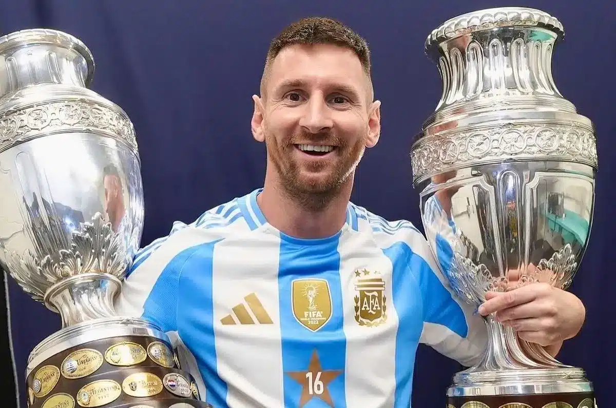 Messi lidera a lista de papão de títulos.